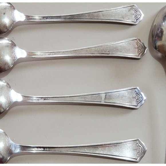 6 Vintage Manor A1 by R & B International Silver Silverplate Teaspoons 1923 - Picture 8 of 11